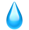 Water droplet emoji.