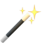 Magic wand emoji.