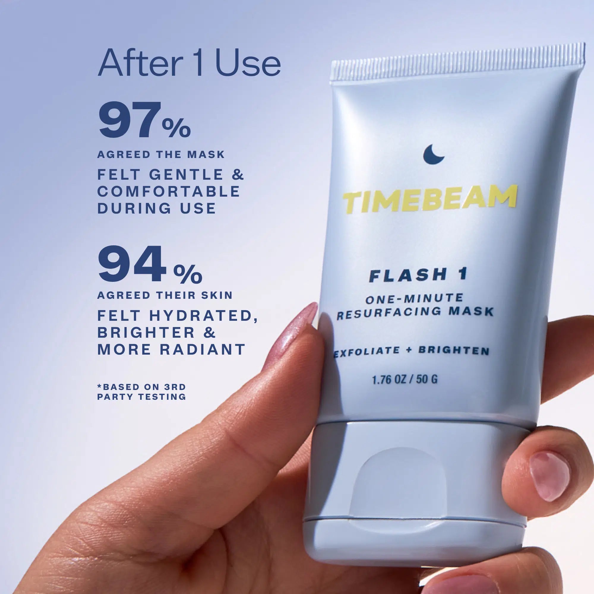 Flash 1 One-Minute Resurfacing Mask - TIMEBEAM Beauty