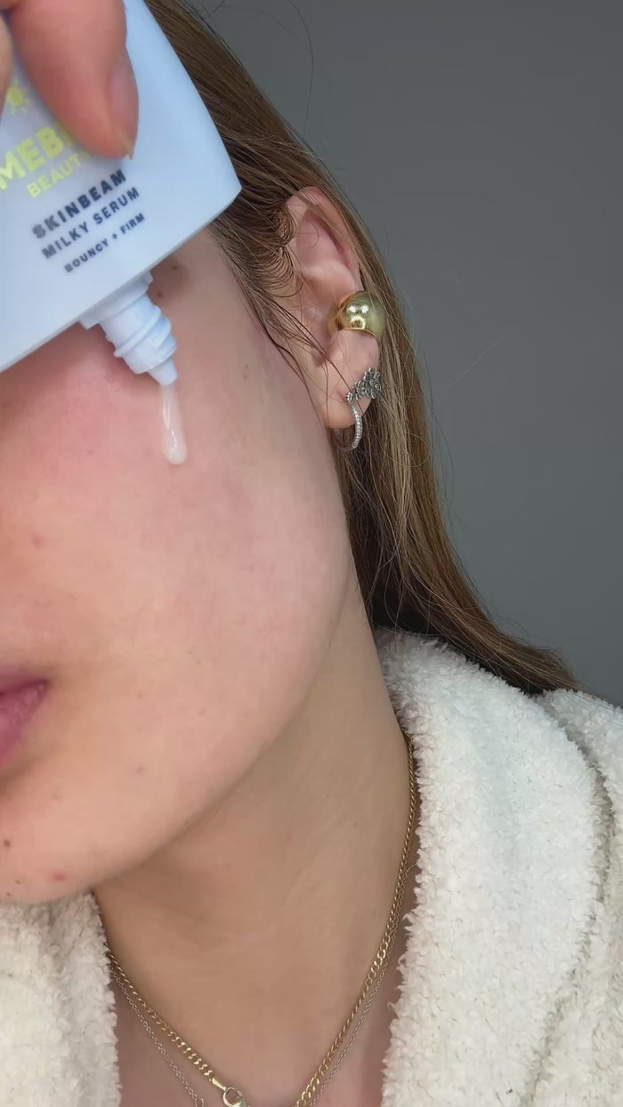 Video of a woman reviewing TIMEBEAM Moisture Melt Balm.